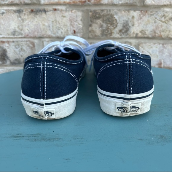 Vans Authentic Navy Blue Canvas Low Top Sneakers Men’s 8/Women’s 9.5 Skate Shoe - Picture 5 of 8